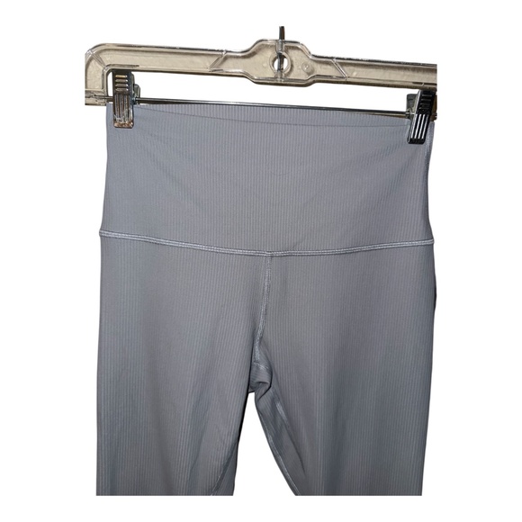 Lululemon Light Blue Ribbed Align Leggings 28” 6 - Picture 4 of 6